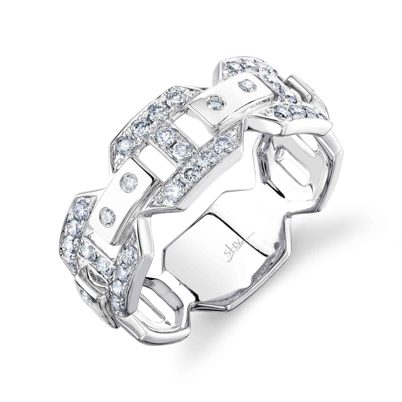 0.65Ct 14K White Gold Diamond Men