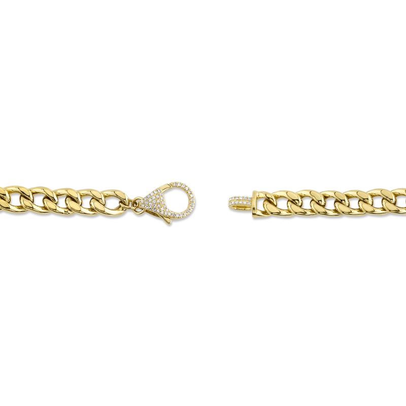 0.25Ct 14K Yellow Gold Diamond Link Bracelet