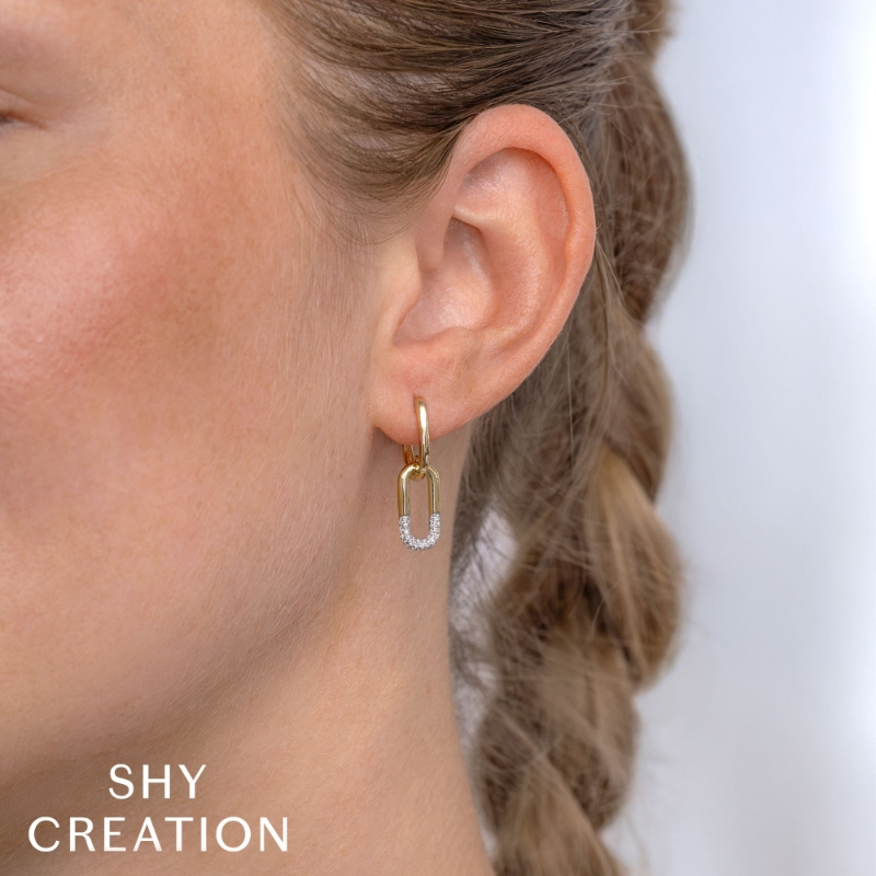 0.16Ct 14K Yellow Gold Diamond Earring
