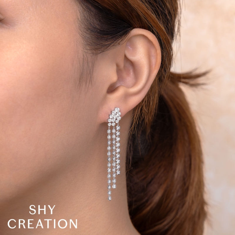 2.36Ct 14K White Gold Diamond Earring