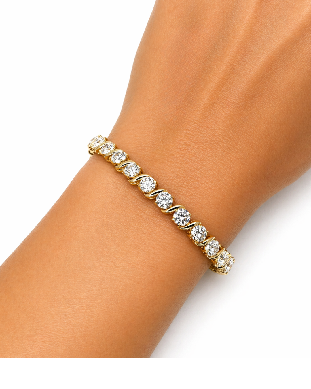 10.20 Carats Round Diamond Bracelet
