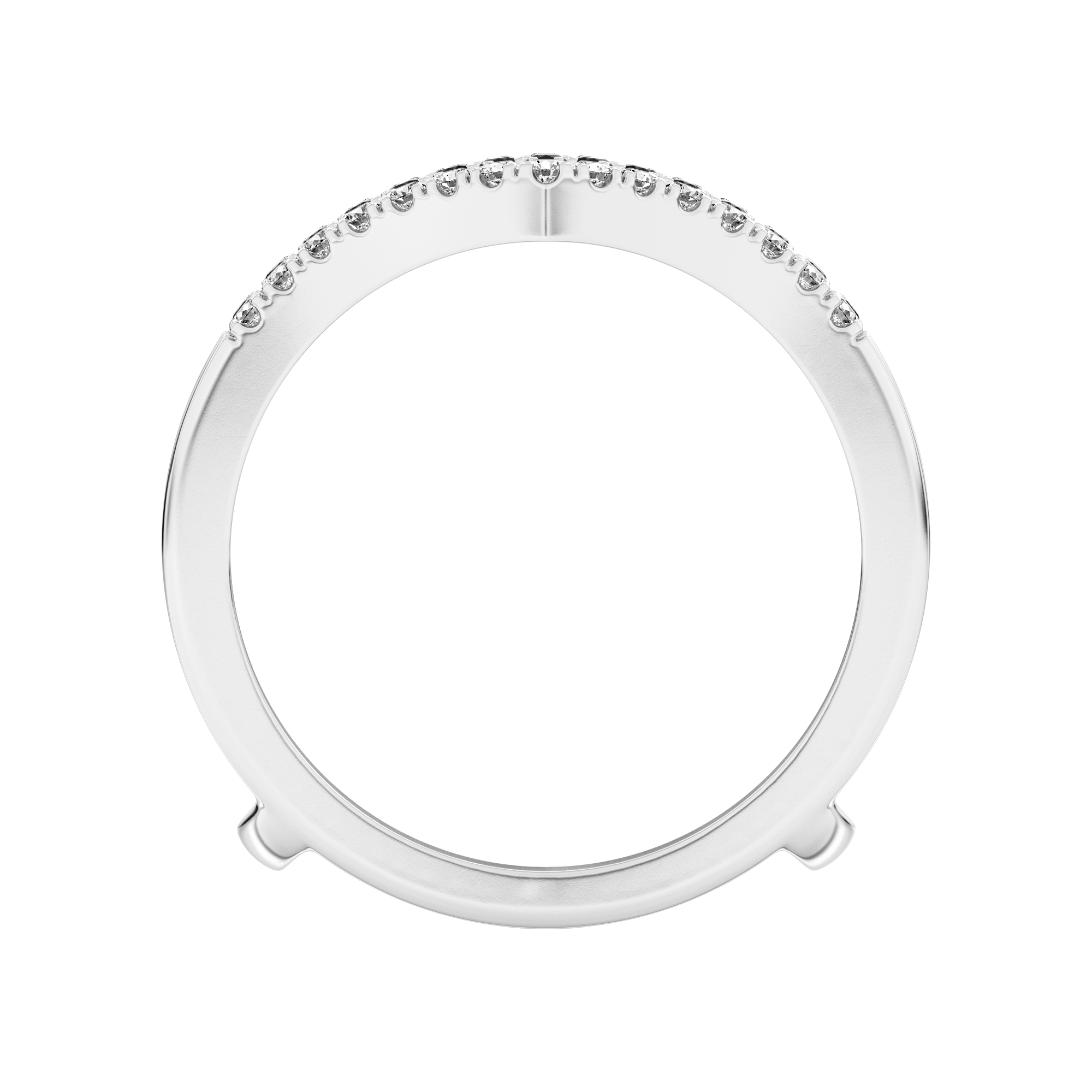 0.41 Carats White & Black Diamonds Ring Enhancer