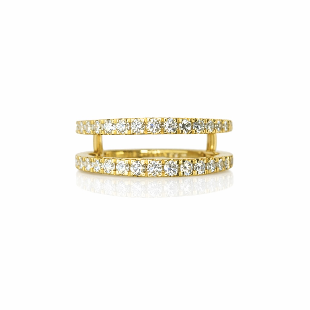 Bianca 0.50 Ct Round Diamond Ring Guard