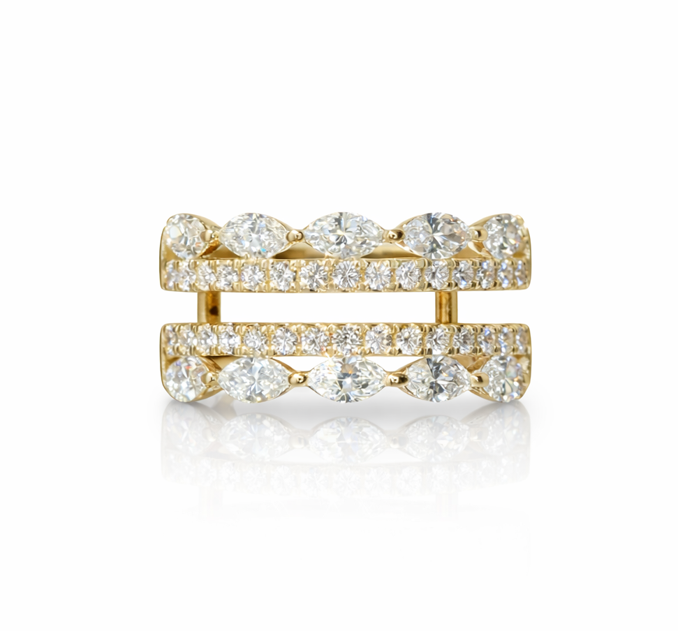 Caroline  1.40 Ct Round Diamond Ring Guard