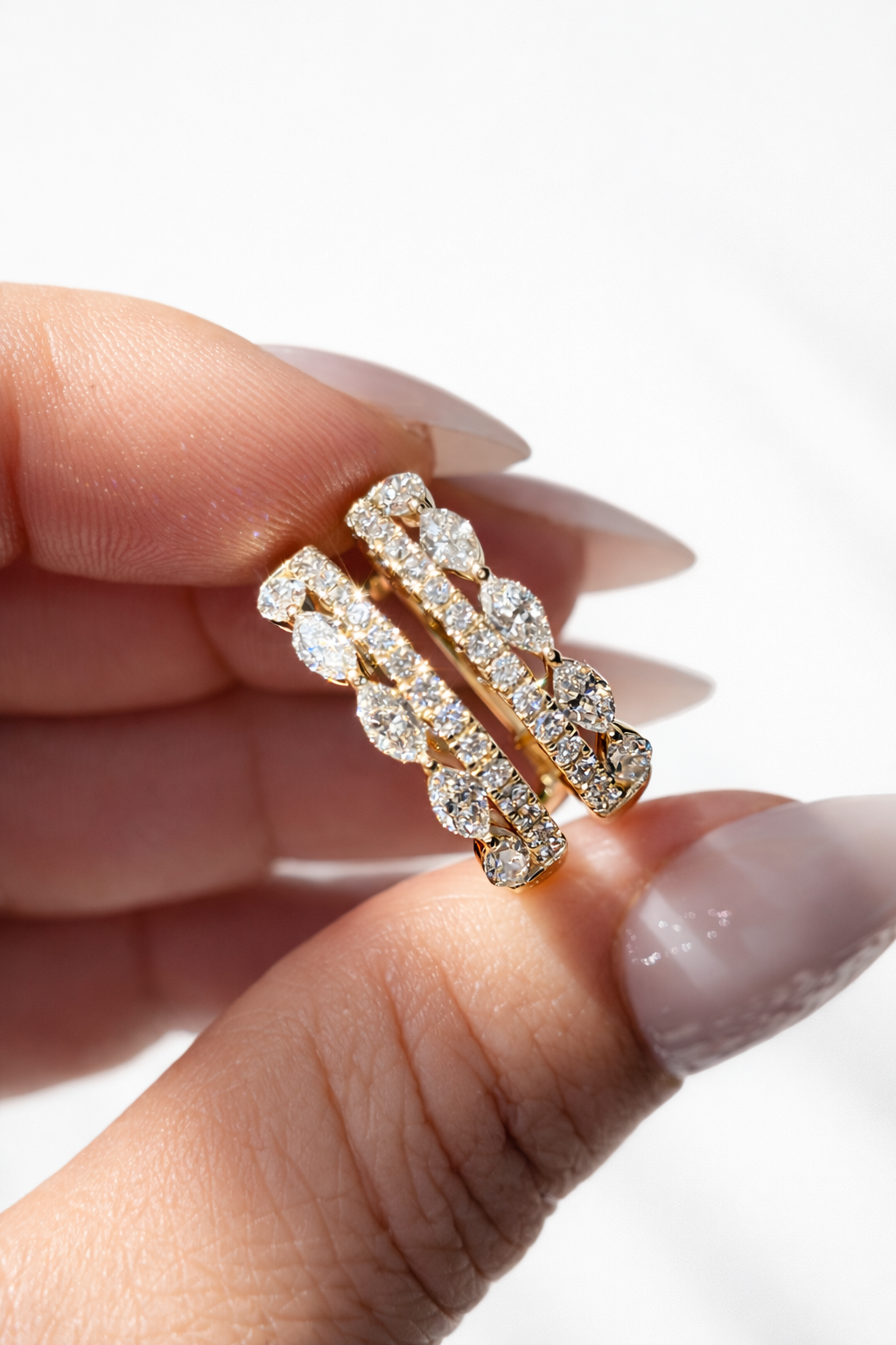 Caroline  1.40 Ct Round Diamond Ring Guard